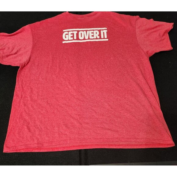 Red "Get Over‎ It" Graphic Tee - Picture 1 of 4
